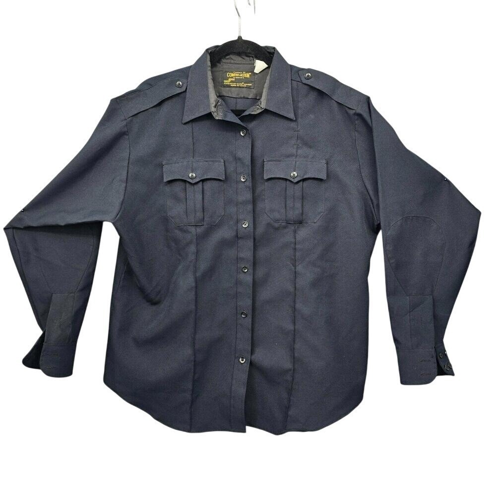 Century 21 Comfort-Action Navy Blue Tactical Uniform Shirt with Zipper Womens L?